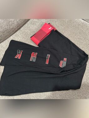 PINK Victoria's Secret Fold Over Flare Yoga Pants
